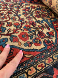 4’7 x 6’6 Antique and fine 19th Century rug / #JLheirloom) / 5x7 Vintage Rug - Blue Parakeet Rugs