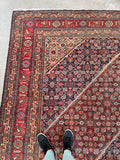 9'9 x 14'9 Antique oversize rug #2025 / 10x15 Vintage Rug - Blue Parakeet Rugs