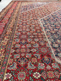 9'9 x 14'9 Antique oversize rug #2025 / 10x15 Vintage Rug - Blue Parakeet Rugs