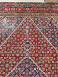 9'9 x 14'9 Antique oversize rug #2025 / 10x15 Vintage Rug - Blue Parakeet Rugs