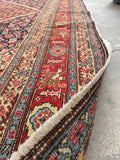 9'9 x 14'9 Antique oversize rug #2025 / 10x15 Vintage Rug - Blue Parakeet Rugs
