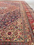 9'9 x 14'9 Antique oversize rug #2025 / 10x15 Vintage Rug - Blue Parakeet Rugs