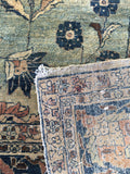 8'3 x 11' Antique Tabriz Rug / Large Antique Rug / Large vintage rug - Blue Parakeet Rugs
