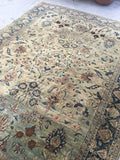 8'3 x 11' Antique Tabriz Rug / Large Antique Rug / Large vintage rug - Blue Parakeet Rugs