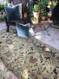 8'3 x 11' Antique Tabriz Rug / Large Antique Rug / Large vintage rug - Blue Parakeet Rugs
