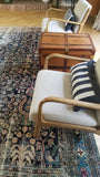 10' x12' Antique 1880's Persian Mashhad Rug - Blue Parakeet Rugs