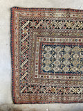 4'3 x 6'1 Antique Caucasian Rug #2883