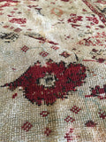 3’10 x 6’3 Antique Turkish Rug / Small Turkish Rug - Blue Parakeet Rugs