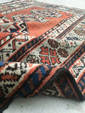 3’7 x 6’4 Antique Kazak Rug (#1289) - Blue Parakeet Rugs