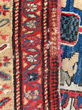 3'10 x 6'10 Antique paisley field rug #542 / 4x7 vintage rug - Blue Parakeet Rugs