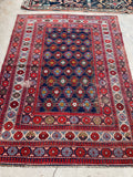 3’9 x 5’ Antique Persian rug #2364 - Blue Parakeet Rugs