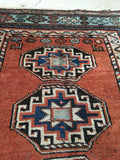 3’7 x 6’4 Antique Kazak Rug (#1289) - Blue Parakeet Rugs