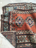 3’7 x 6’4 Antique Kazak Rug (#1289) - Blue Parakeet Rugs