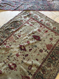 3’10 x 6’3 Antique Turkish Rug / Small Turkish Rug - Blue Parakeet Rugs