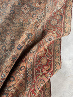 7x16 Antique Worn Persian Rug #3903