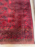 12x15 Palace Size Tribal Vintage Rug / Deep Burgundy Rug #3843