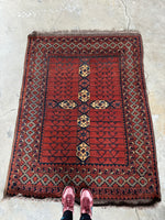 4x6 Vintage Afghani Rug 