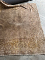 8x11 Neutral Antique Oushak Rug #3167