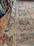 Palatial Antique Turkish Oushak Rug / 16’5 x 26’5