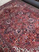 Vintage Heriz Rug Medallion