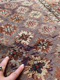 4x8 Purple Antique Rug #3263