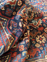 Large Vintage Persian Tribal Rug with Animal Motifs #3798