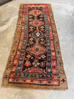 4x10 Camel Hair Antique Persian Runner #4243ML