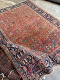 Antique Persian Heriz Rug / 8’9 x 11’4 Heriz Rug #3917