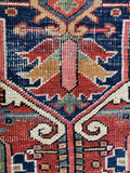 9x12 Antique Persian Heriz Rug #1728