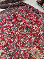Large Vintage Persian Rug / 9’7 x 12’7 Mahal Rug #4049