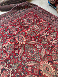 Large Vintage Persian Rug / 9’7 x 12’7 Mahal Rug #4049