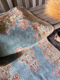 3x5 Vintage Persian French Blue Rug #3336ML