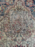 7x10 Timeworn Antique Persian FerahanRug #2299