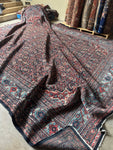 12x15 Navy Blue Antique Persian Rug / Mahal Rug #4146