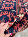 Small Antique Persian Rug / 2’9 x 4’2 Rug #3933