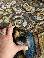 9x12 Persian Heriz Rug / Large Vintage Persian Rug #3637