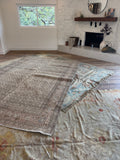 Muted Antique Persian Rug / 8’5 x 11’4 Tabriz Rug #4418