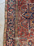 9x12 Antique Persian Heriz Rug #1728