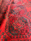 12x15 Palace Size Tribal Vintage Rug / Deep Burgundy Rug #3843