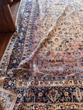 10x13 Antique Persian Kerman with Abrash / 9'9 x 12'9 Rug #4446-B