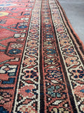 Antique Persian Tribal Runner / 3'7 x 10'8 Malayer Runner #4099