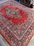 11x14 Antique Persian Sarouk Rug #4379
