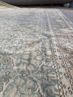 7x10 Muted Vintage Persian Rug #4046
