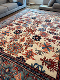 10x14 Vintage Tribal Rug / 10x14 Vintage Persian Rug #1576