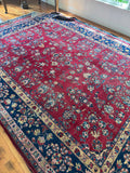 10x13 Antique Persian Kerman Rug #4041