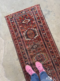 Skinny Narrow Vintage Persian Runner / 2’5 x 8’3 Antique Persian Runner #4527