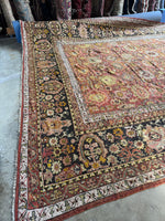 14x17 Vintage Rug / 13x16 Vintage Persian Rug / Sultanabad Mahal Rug #4212