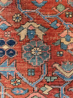 Antique Persian Heriz Rug / 8’9 x 11’4 Heriz Rug #3917