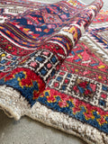 15' Vintage Persian Seraband Runner / Heavy Tribal Persian Hallway Rug 3'9 x 14'9 Runner #4463