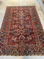 Antique Persian Meshkabad Mahal / 7’1 x 10’4 Rug #4045